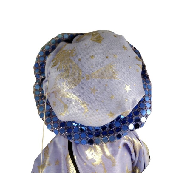 VTG Porcelain Cloth Clown Marionette 22" On Swing Face Halloween Puppet READ - Picture 6 of 10